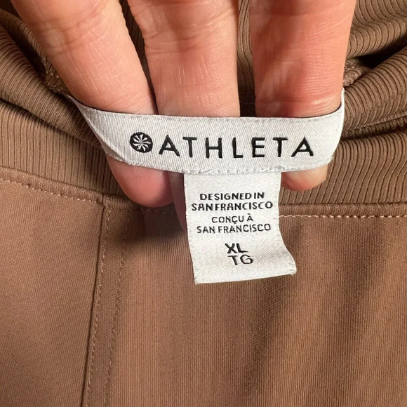 Athleta Venice Jogger Pants Size XL Rustic Brown Travel Comfy Athletic Casual - Picture 3 of 13